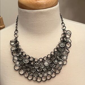 Elegant Silver Statement Necklace